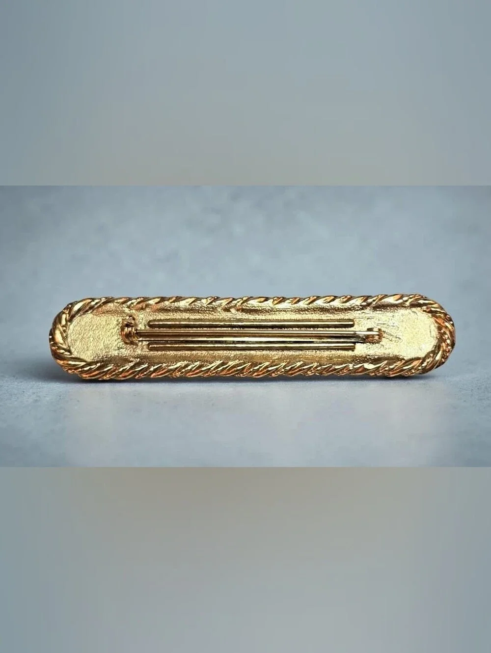 Vintage MCM Victorian Revival Bar Brooch